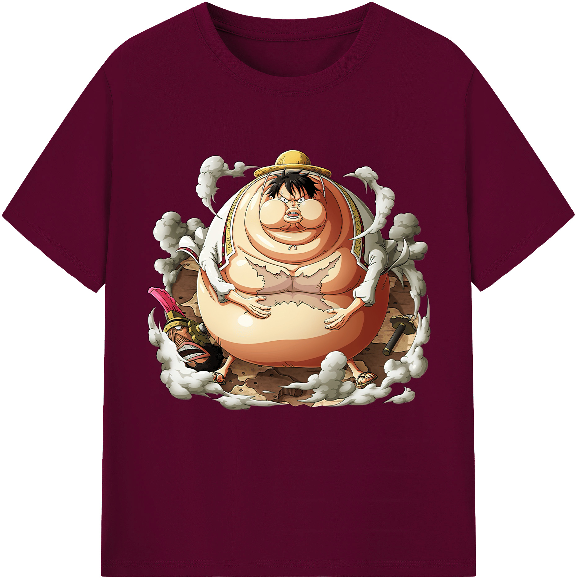 ワンピース モンキー・D・ルフィ ONE PIECE Monkey D. Luffy レディースカジュアルプリントTシャツ（綿100％）